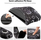 Laokiiy Mouse Pad Wrist Support, 2 in1 Keyboard Wrist Rest+ Ergonomic Mouse Pad, Non-Slip Wrist Rest for Computer Keyboard, Made Easy Typing & Relieve Wrist Pain(Sun Moon)