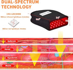 DGQY Red Light Therapy for Hans Pain Relief with 660NM & 880NM Infrared Glove Pule Mode LED Therapy Device for Wrist Double Side Pad for Fingers Joints Relief