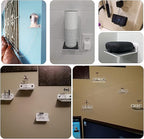 TXEsign Floating Speaker Shelf - Small Wall Mount for Speakers, Webcams, Displays - Acrylic Shelf in Silky White & Transparent
