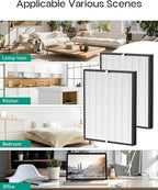 Elnuliros Premium Replacement Filter Compatible with AirDoctor AD3000 Air Cleaner Purifier, Not for AD3500 Version, Include 2 High-Performance Filters, Part # ADF3001, ADF3002