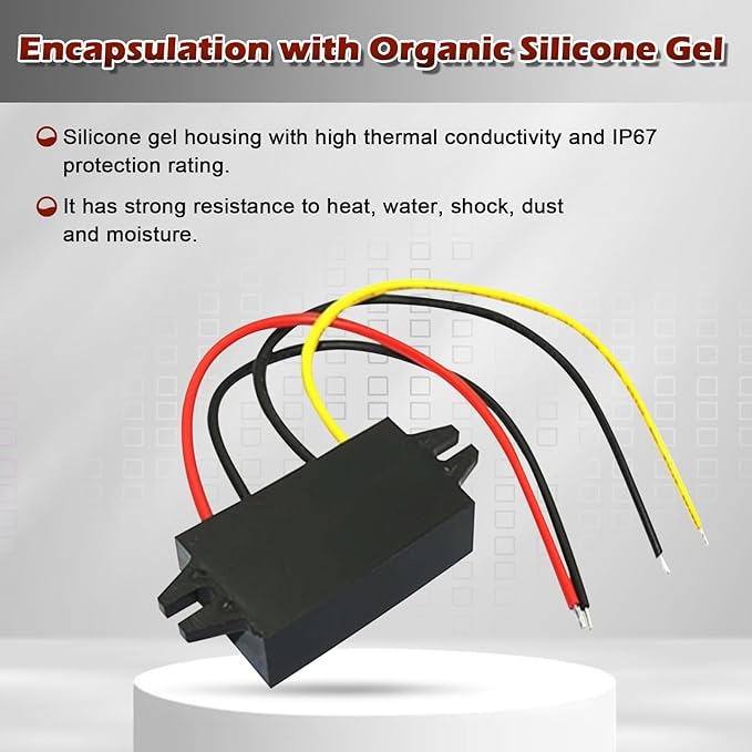 12V to 24V DC Step UP Converter DC Converter Regulator 30A 720W Power Supply Adapter for Golf Cart Club Car Truck Vehicle Boat Solar System