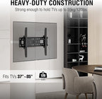 CondoMounts CLMTVT1064 DIY Column TV Mount for Large Pillars & Large TVs | Holds 120lbs | Fits 37-in. to 85-in. TVs | Fits Pillars 8-inches & Wider | No Drill | White Straps | TILT Only No Swivel