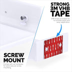BRAINWAVZ 6.5" Corner Shelf Mount for Speakers, Cameras, Baby Monitors, Plants, Books Electronics, Collectibles & More, Adhesive & Screw in Floating Shelves (White)
