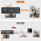 Bonsaii Laminator Machine, 9 Inch Laminators Machine with 50 Laminating Sheets, Laminator with Never Jam Technology for Doc/Posters/Photo, Simple Convenient for Home, Office and School - L418-C Grey