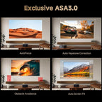 Wanbo X5 Pro Google TV Projector 4K Supported, 1100 ANSI Smart Projector with WiFi and Bluetooth, Outdoor & Home Movie Proyector, Auto Focus & Keystone, HDMI 2.0, Voice Control, HDR10 (2025 Upgraded)