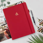 Clever Fox Planner Pro Premium – Luxurious Weekly & Monthly Planner with Budget Organizer for Productivity & Goals, Undated, A4 (Red)