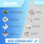 Mold Test Kit for Home,7 Simple Detection Tests,Test HVAC System,Home Surfaces, Indoor Air Quality Testing,DIY Mold Detector for Home,Includes Detailed Mold Identification Guide,Black Mold Testing kit