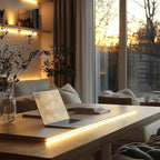 UVTaoYuan Short Led Strip Lights 5V USB LEDs Display Cabinet Lighting USB 8mm Small COB LED Strip Light 4000K Warm White Not Dimmable Flexible led for Home DIY TV Lights Indoor Use (3.28FT /1M)