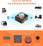 Bluetooth Receiver for Home Stereo, Bluetooth Adapter for Old Receiver with 3.5mm/Optical/COAXIAL Low Latency, 3D Surround Volume Control Wireless Audio Receivers, Support TF Card Playback KAIY