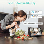 Security Camera, 2K HD Indoor Security Camera, 360 Degree Pan/Tilt Pet Camera 2.4G and 5G WiFi, Motion Detection, 2-Way Audio, Siren, Night Vision, Cloud SD Card Compatible Alexa Google Assistant