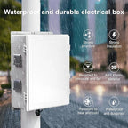 Namunanee Outdoor Electrical Junction Box, ABS Water Resistant Enclosure with Internal Mounting Panel & Hinged Cover, 16.1" H* 12.2" L* 5.9" W