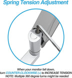 AVLT Dual 13"-32" Monitor Wall Mount fits Two Flat/Curved Computer Screen to Reduce Eye & Neck Strain | Full Motion Swivel Tilt Rotation Height Adjustable Arm | VESA/Cable Management