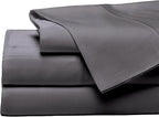 Cozy Earth Luxury Bed Sheet Set - 100% Viscose from Bamboo Fabric, Ultra-Soft & Breathable, Fits Regular & Deep Pocket Mattresses up to 20" - 4 Pieces King Sheet Set Charcoal Grey