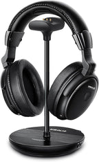 SIMOLIO Wireless Headphones for TV with Clear Dialog Mode, Boosted Volume & Spare Battery for Seniors, Comfortable TV Watching w/L/R Balance, by-Pass, Charging/Transmitter Stand 2-in-1, No Pairing