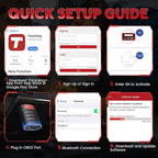 Thinkdiag OBD2 Scanner Bluetooth Full System Bidirectional Diagnostic Scan Tool OE Level Code Reader with ECU Function 15+ Reset Service FCA AutoAuth All Software 1 Year Update Fits for iOS & Android