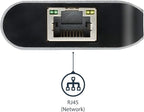 StarTech.com USB C Multiport Adapter - HDMI - SD Reader - 2xA 1xC - PD 3.0 - Docking station - USB-C - GigE