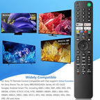 Replacement Voice Remote for Sony TV, for SonyBravia Smart TV with Voice Control, Compatible with Sony Bravia XR/XBR/KD Series 4K/ 8K LED OLED Google/Android Smart TVs