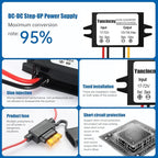 Yancincny DC 24V 36V 48V 60V 72V Step Down to 12V 5A 60W Converter Regulator Reducer Power Supply Module Buck Transformer, Waterproof DC 24V to 12V Converter with Fuse for Golf Cart
