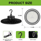 UFO Led High Bay Light 150W 4PACK 5000K High Bay Led Shop Lights 22500lm Dimmable Led High Bay Light with US Plug ETL Listed Shop Light for Warehouse Lights Commercial Bay Lighting