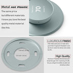 POPMAS Metal Wall Plate Cover Compatible with 2020 New Google Nest Thermostat Kit Thermostat Accessory (Fog)