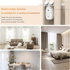 Automatic Curtain Opener - Gifts for Women and Men, Smart Curtain Opener with Remote for Roman/U/T Rails, Bluetooth Curtain Opener with App/Timer, Compatible with Alexa and Google Home
