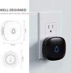 Caregiver Pager, Wireless Call Button for Seniors/Elderly at Home, 1 SOS Button + 1 Receiver Medical Life Alert System, Emergency Panic Call Bell, Help Alarm for Nurse Calling & Patient Assistance