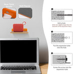 TXEsign Wall Shelves - 2 Pack, Small Wall Mount for Speaker, Webcam, Cell Phones, Display Shelf (Orange, Medium)