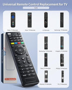 Universal Replacement TV Remote – Compatible with Samsung, LG, Sony, Vizio, Hisense, Philips, RCA, Sharp, Onn, Westinghouse, Element, Sanyo, Emerson, and More Brands