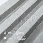 Art3d 8-Pack WPC Slat Wall Panel for Interior Wall Decor, Decorative Fluted Accent Wall Covering Panel for Living Room Bedroom TV Background Office, 96 x 6 Inch - Slate