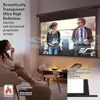Elite Screens Saker Tab-Tension AcousticProUHD RC1 Kit, 100-INCH 24" Drop Acoustically Sound Transparent Projector Screen, SKT100UH2-E24-AUHD