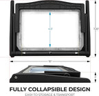 MAGNIPROS Patented 5X Large LED Page Magnifier with Detachable Stand | Eye Caring 3 Color Light Modes & Anti-Glare Lens to Reduce Eye Strain-Ideal for Reading Fine Print, Crafting, Low Vision Seniors