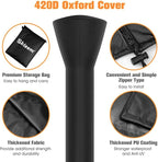 2 Pack Skizem Outdoor Patio Heater Covers with Zipper,Upgraded 420D Oxford Fabric with PU Coating Material,100% Waterproof Windproof Anti-UV Snow-Poof,36 Months of Use 89'' H x 33" D x 19" B