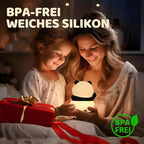 Rytinazzz Panda Night Light, 50-Hour Battery & Pat-to-Change Brightness, Squishy Silicone Lamp for Girls Kids Bedroom, USB Rechargeable with Timer, Valentines Gifts for Kids