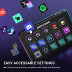 Fifine AmpliGame Stream Controller with 15 Macro Keys, Streaming Keyboard with Trigger Actions in OBS/Twitch/YouTube/Streamlabs, Shortcut Buttons Keypad Works with Mac and PC-D6