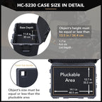 Lykus HC-5230 Large Waterproof Hard Case with Wheels and Customizable Foam, Interior Size 20.5x14.2x13.6 inch, Suitable for cameras, lenses, electronic equipment and more