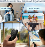 TikTok Multi-Function Scroll Ring Remote Control – Supports Page Turning, Volume Adjustment, Bluetooth Photo & Video Shooting, Compatible with iOS and Android.