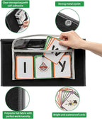 CVC Word Builder Desktop Pocket Chart with 107 Phonics Flash Cards, Kids Word Builder Games for Learn to Read CVC CVCC CCVC Words, Phonics Learning Tool for Preschool Kindergarten Classroom.