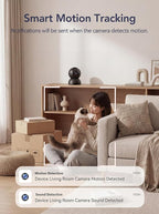YYSY 2K 2.4G&5G Indoor Security Camera, 2 Packs Pet/Dog/Baby Security Camera with Phone App, 360° Pan-Tilt WiFi Cameras for Home Security, 2-Way Audio, Night Vision, Auto-Tracking, Privacy Mode