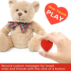 Voice Recorder for Stuffed Animal,JRGKJCP 5min Personal Voice Message Recordable Sound Recorder Chips Module for Christmas Plush Toy and Manual DIY Creative Sound Presents for Boyfriend(Red)