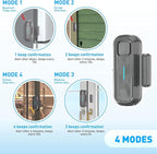 Daytech Freezer Door Alarm with Delay 1/2/3/4 mins Reminder When Left Open Fridge Alarm 0 to 120 dB Refrigerator Door ajar Alert for Home Garage Basement(1 Pack Gray)