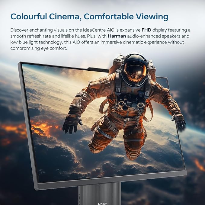 Lenovo IdeaCentre Business Computer All-in-One PC, 27" FHD 100Hz Display, Intel Core i7-13620H, 32GB DDR5, 1TB SSD, Wi-Fi 6, Windows 11 Pro with AI & Microsoft Copilot, Wireless KB & M, Grey