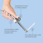 Brondell Hand Held Bidet Sprayer for Toilet: Brondell CleanSpa Advanced Bidet Attachment, Precision Pressure Control Jet Spray, Ergonomic Handheld Bidet for Toilet, Toilet Water Sprayer & Hose Set