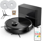 PGID Self-Emptying Robot Vacuum Cleaner, Robot Vacuum and Mop,FlexiArm Edge Mopping,5000Pa Suction, Dual Zero-Tangle System, Smart Obstacle Avoidance