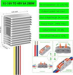 EAGWELL 12V to 48V Boost Converter 12 Volt to 48V 288W 6A Step Up Converter Voltage Regulator for Golf Carts, Club Car, Solar System, RV, LED Lights