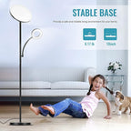 marctronic Floor Lamp, Upgraded 42W 4000LM Super Bright LED Floor Lamp for Living Room Bedroom, Dimmable Standing Reading Floor Lamps with Remote & Touch Control