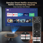 4K Projector with Built-in Apps, 1500ANSI Auto Focus&6D Keystone Dolby Audio Kogata Smart Projector with WiFi 6 Bluetooth Outdoor Movie Proyector for Home Theater HDR10+ UPGRADE
