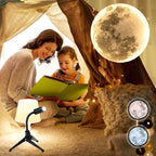 BODLYL Non-Fade Moon Projector Night Light, USB Powered Moon Lamp Romantic Atmosphere Night Light Projector for Bedroomr, Gift for Kids Moon Lover Couples Selfie Wall Ceiling Decor with 3 Colors