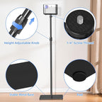 suptek Projector Stand 360°Swivel, Height Adjustable 36.6-46.8inch, Mini Projector Mount Bracket, Compatible with Home Office Video Vlog DVR Camera, PR001F