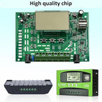 100A MPPT Solar Charge Controller 12v/24v Current Auto Focus MPPT Tracking Charge with LCD Display Dual USB Solar Regulator Charge Controller Multiple Load Control Modes