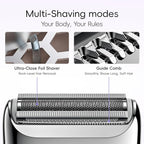 yoose Electric Razors for Women, IPX7 Alloy Body Bikini Trimmer for Women (USB-C, Trimmer Comb, Multi Shaving Modes), Portable Size, Taro Purple